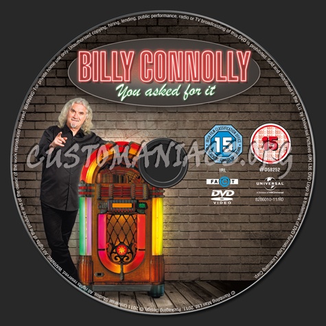 Billy Connolly You Asked For It dvd label