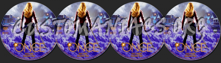 Once Upon A Time Season Two dvd label