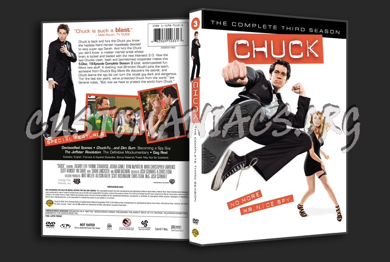 Chuck Season 3 dvd cover