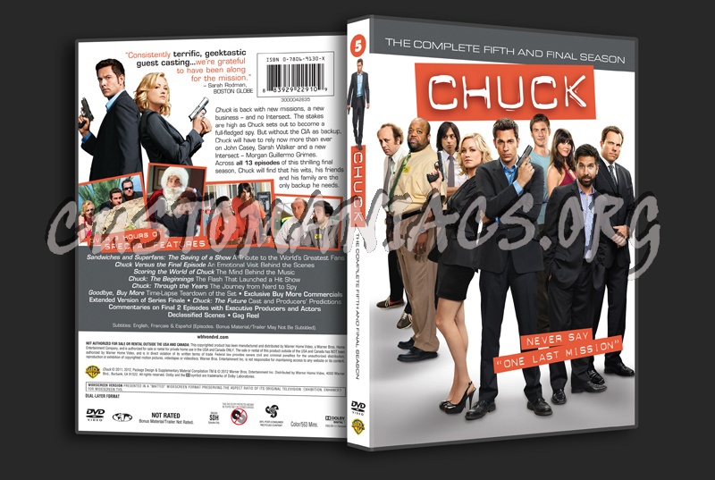 Chuck Season 5 dvd cover