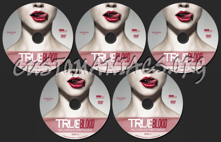 True Blood Season 1 dvd label