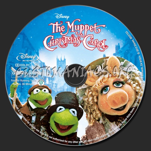 The Muppet Christmas Carol blu-ray label