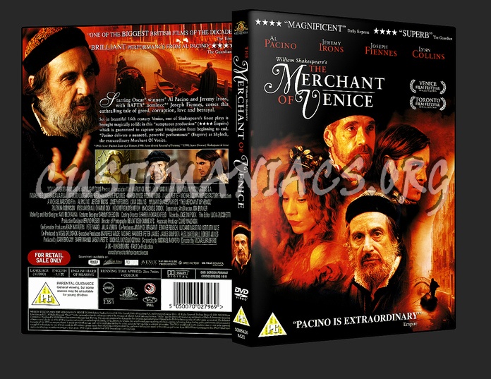 The Merchant of Venice dvd cover