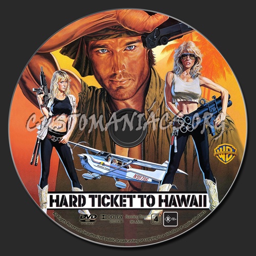 Hard Ticket To Hawaii dvd label