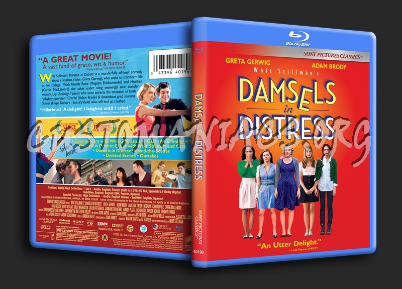 Damsels in Distress blu-ray cover