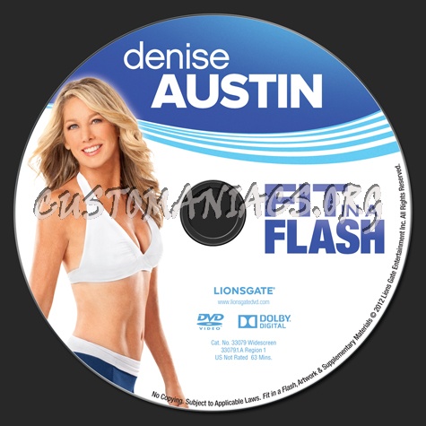 Denise Austin Fit in a Flash dvd label