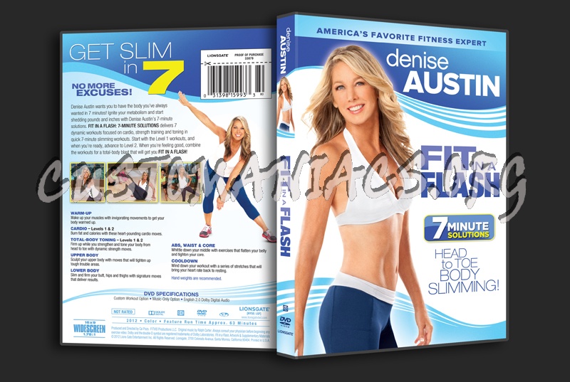 Denise Austin Fit in a Flash dvd cover