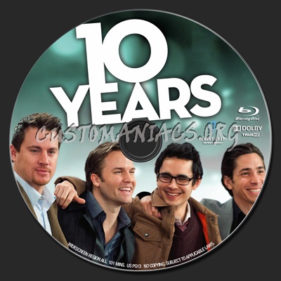 10 Years blu-ray label