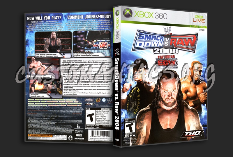 WWE Smackdown vs RAW 2008 dvd cover