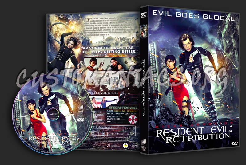 Resident Evil: Retribution dvd cover