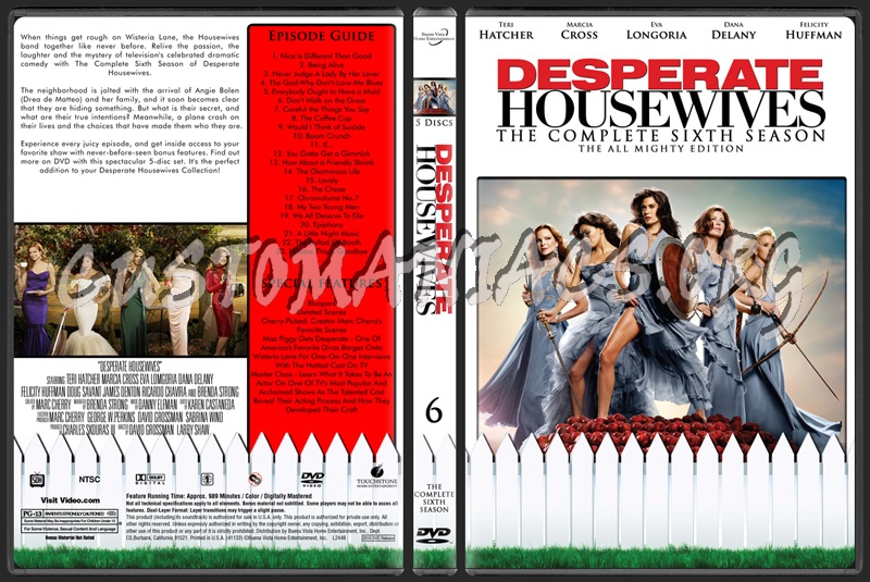 Desperate Housewives Tv Collection dvd cover