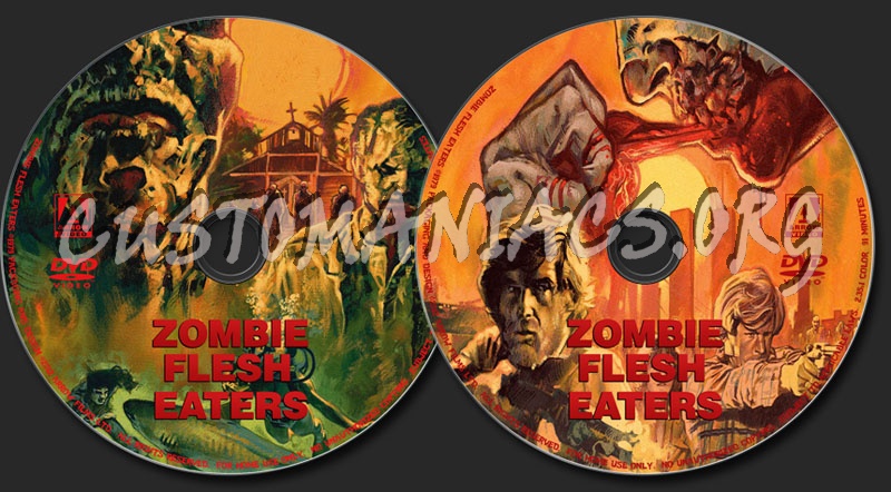 Zombie Flesh Eaters (Zombi 2) dvd label