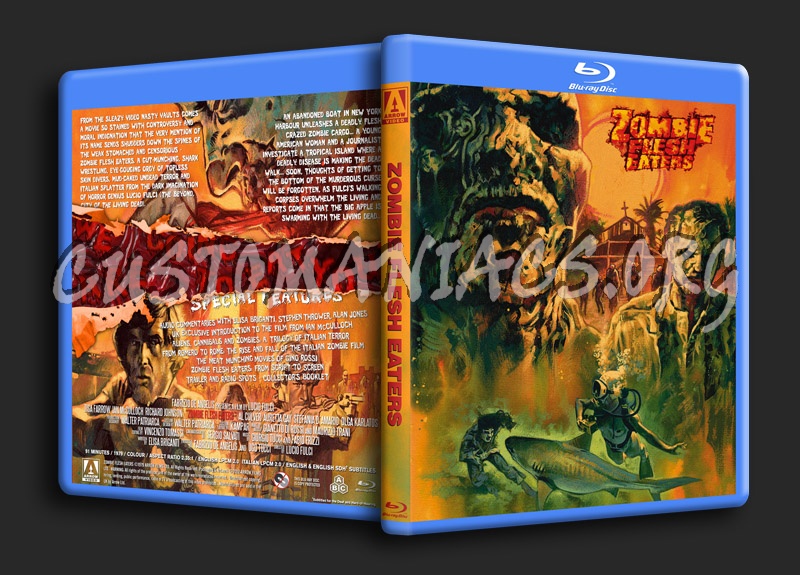 Zombie Flesh Eaters (Zombi 2) blu-ray cover