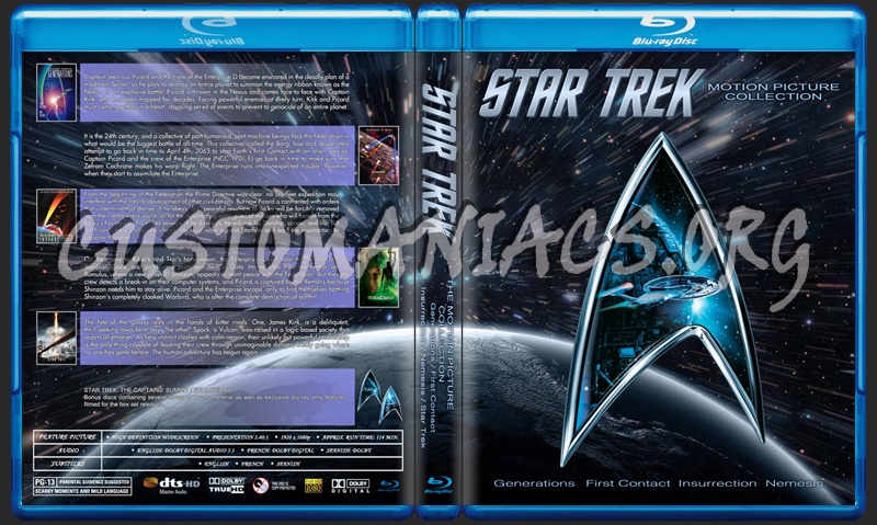 Star Trek Generations Collection blu-ray cover