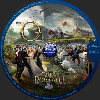 OzThe Great and Powerful blu-ray label