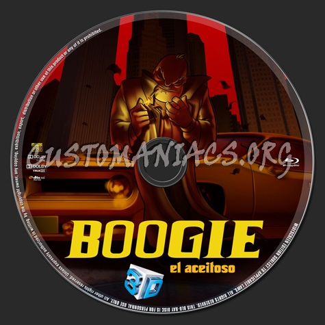 Boogie, El Aceitoso 3D blu-ray label