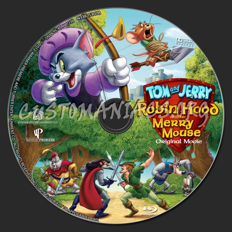 Tom and Jerry Robin Hood and His Merry Mouse blu-ray label