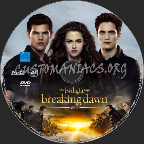 The Twilight Saga: Breaking Dawn - Part 2 dvd label