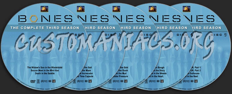 Bones: Season 3 dvd label