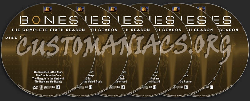 Bones: Season 6 dvd label