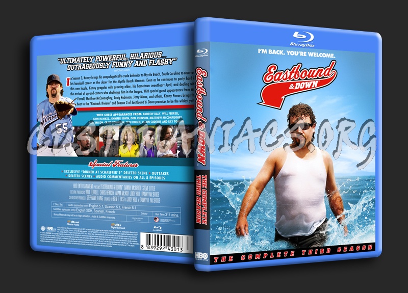 Eastbound & Down Season 3 blu-ray cover