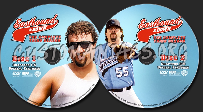 Eastbound & Down Season 3 dvd label