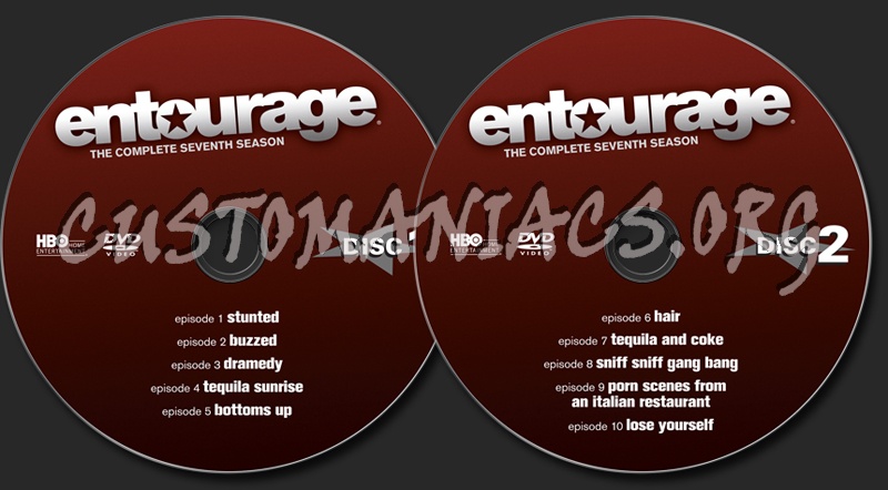 Entourage Season 7 dvd label