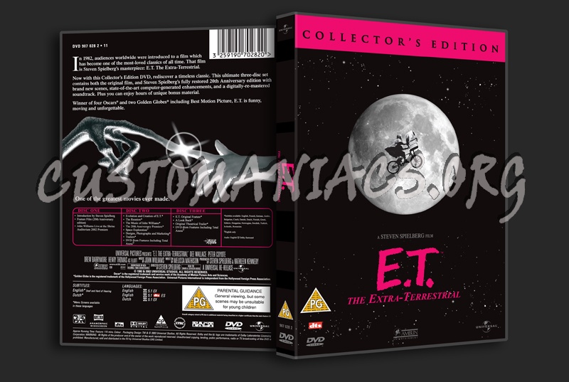 E.T. The Extra-terrestrial dvd cover