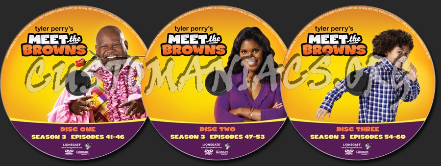 Meet the Browns Season 3 dvd label