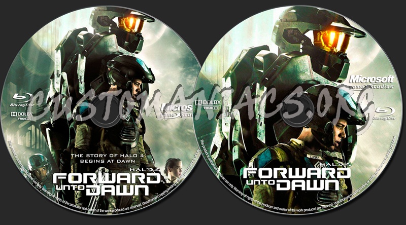 Halo 4: Forward Unto Dawn blu-ray label