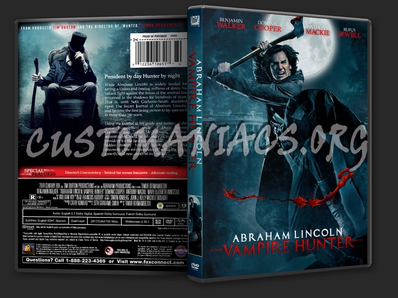 Abraham Lincoln Vampire Hunter dvd cover