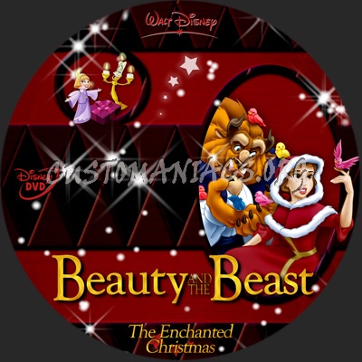 Beauty And The Beast The Enchanted Christmas dvd label