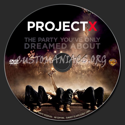 Project X (2012) dvd label