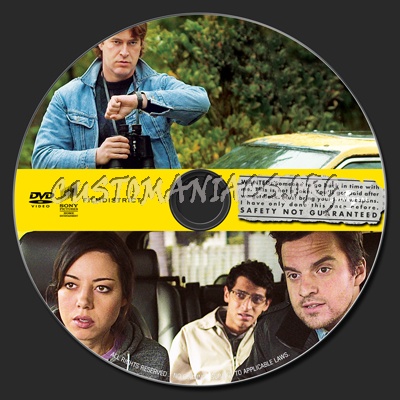 Safety Not Guaranteed (2012) dvd label