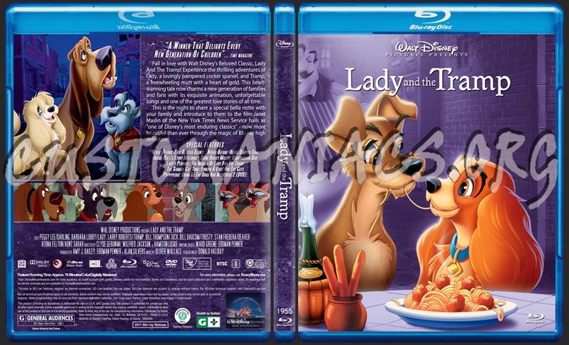 Lady and the Tramp blu-ray cover