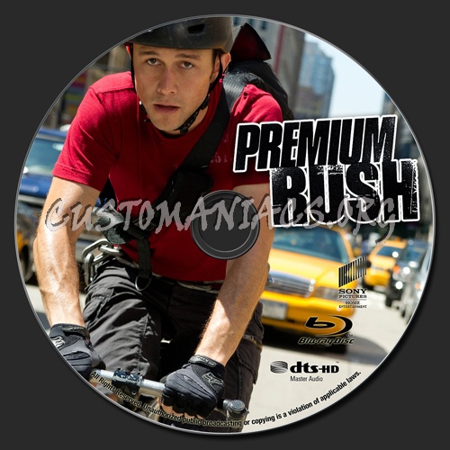 Premium Rush blu-ray label