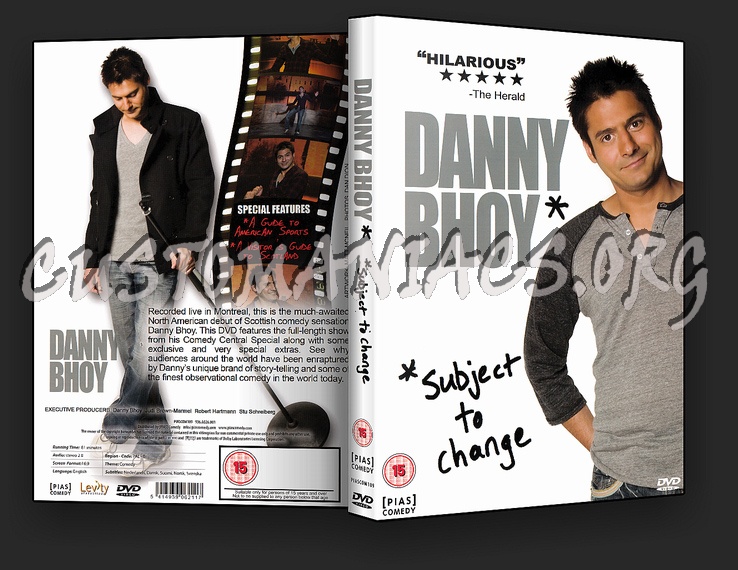 Danny Bhoy: Subject To Change dvd cover