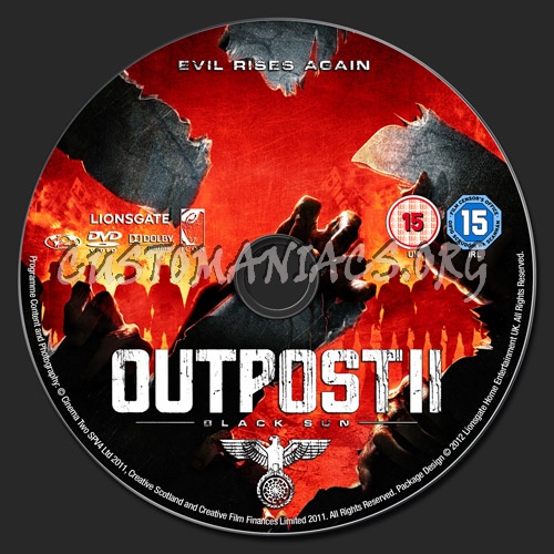 Outpost II Black Sun dvd label