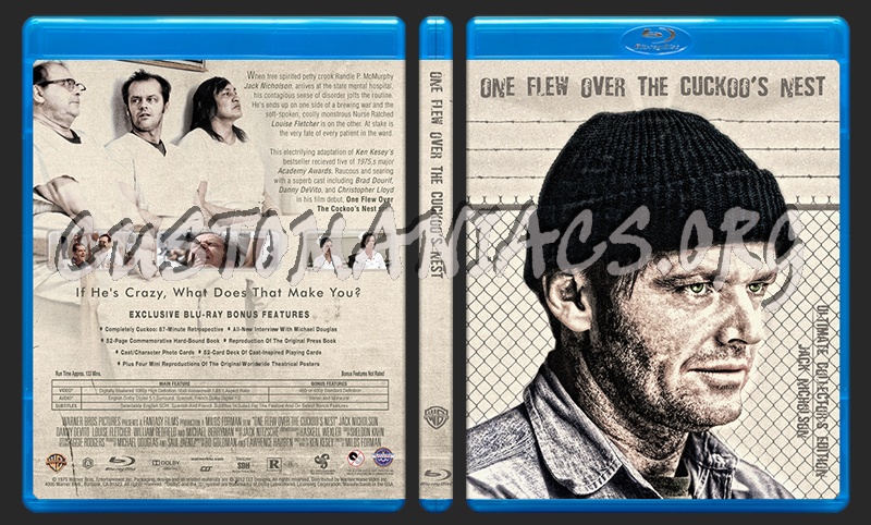 One Flew Over The Cuckoo's Nest blu-ray cover