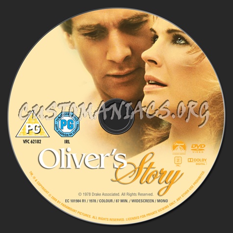 Oliver's Story dvd label