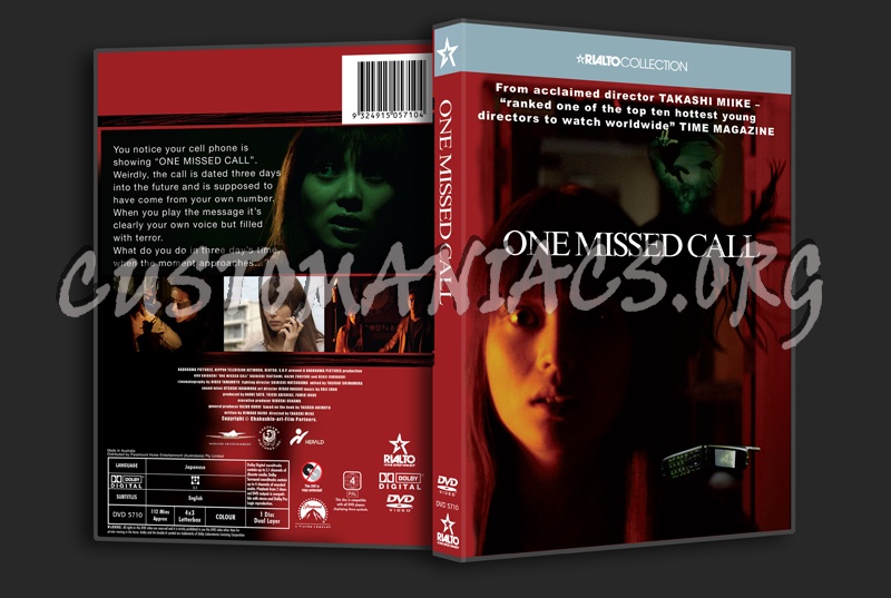 One Missed Call dvd cover