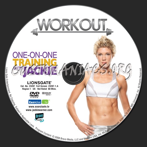 Workout One-on-One Training with Jackie dvd label