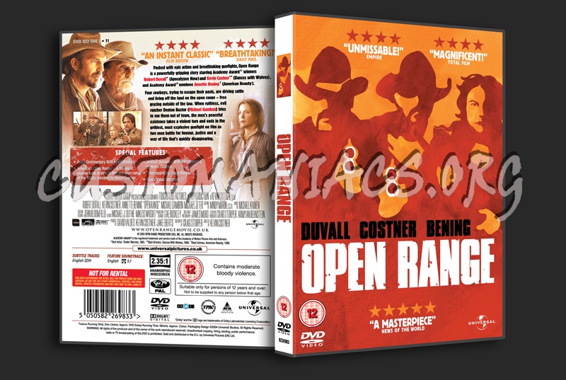 Open Range dvd cover