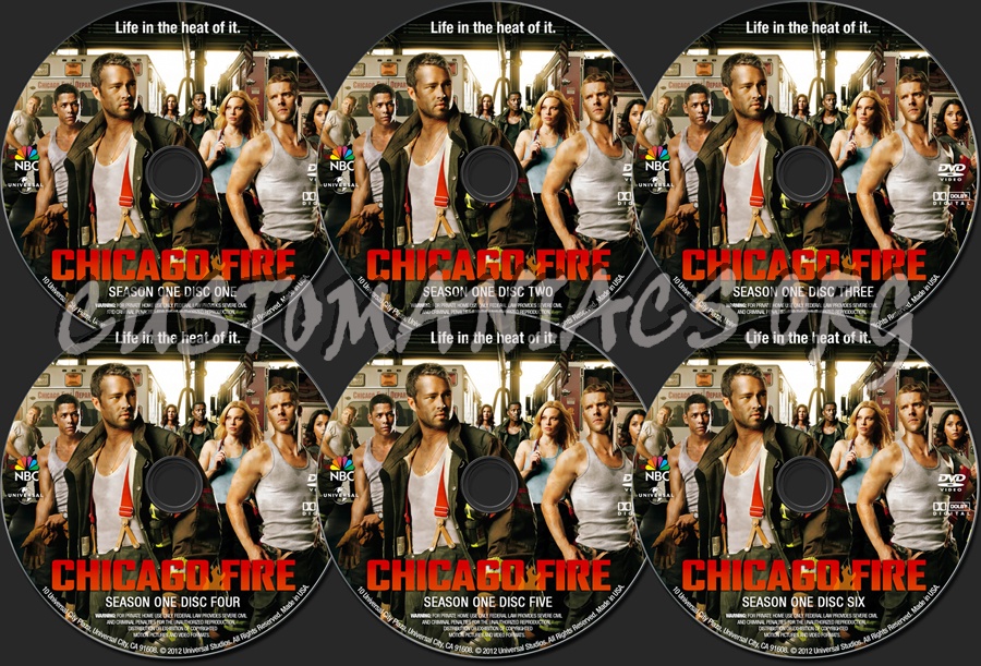 Chicago Fire Season One dvd label