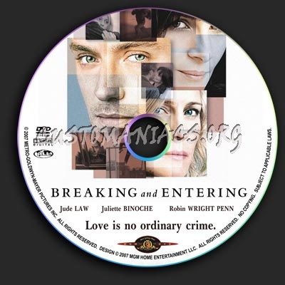 Breaking And Entering dvd label