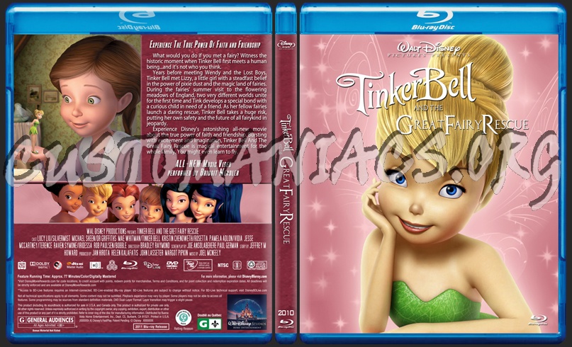 Tinker Bell and the Great Fairy Rescue blu-ray cover