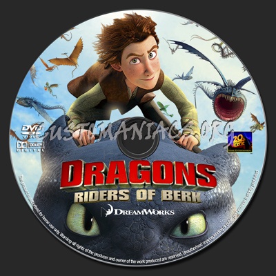 Dragons Riders Of Berk dvd label DVD Covers Labels by