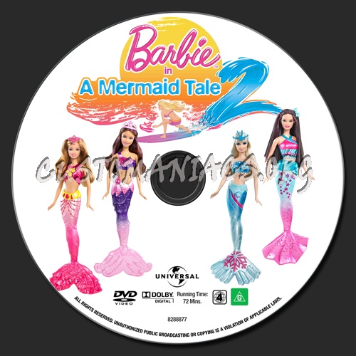 Barbie In A Mermaid Tale 2 dvd label