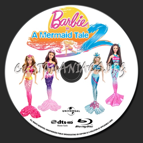 Barbie In A Mermaid Tale 2 blu-ray label