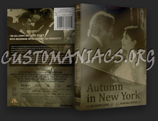 Autumn In New York dvd cover